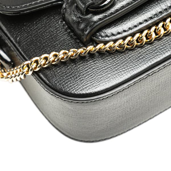 Pre-owned Gucci Mini Leather Horsebit 1955 Web Satchel Black
