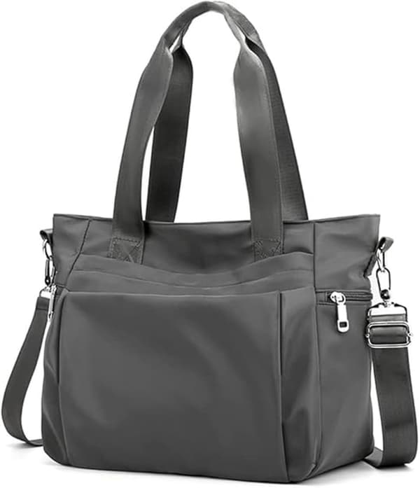 Vattentät Nylon Handväska Dam Stor Tote Axelväska Crossbody 38x17x28cm