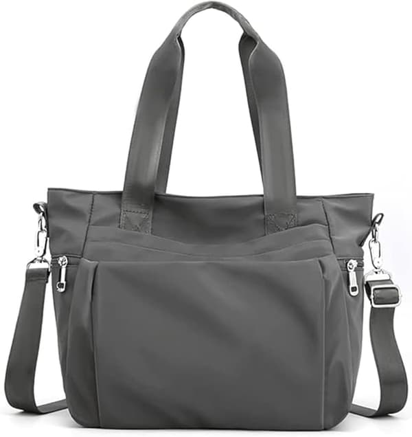 Vattentät Nylon Handväska Dam Stor Tote Axelväska Crossbody 38x17x28cm
