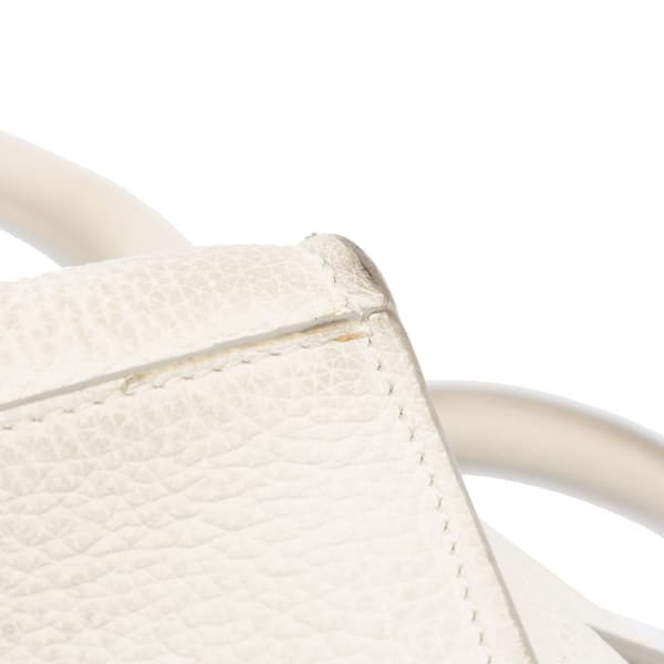 Pre-owned Celine Small Leather Big Bag White