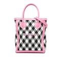 Miniatyrbillede 1 af 6: Pre-owned Balmain Canvas Checkered B-Army 26 Shopping Satchel White