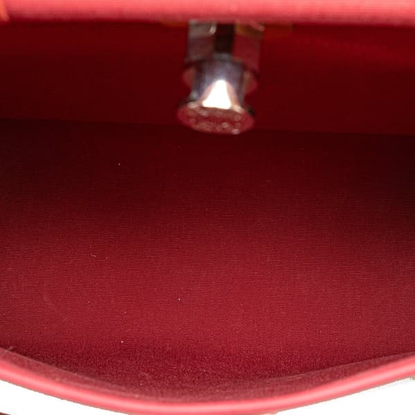 Pre-owned Hermès Toile Herbag Zip 31 Red