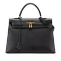 Pikkukuva 1 / 10: Pre-owned Hermès Ardennes Kelly Sellier 35 Black