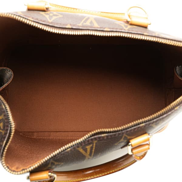 Pre-owned Louis Vuitton Monogram Alma PM Brown