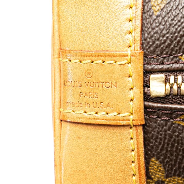 Pre-owned Louis Vuitton Monogram Alma PM Brown