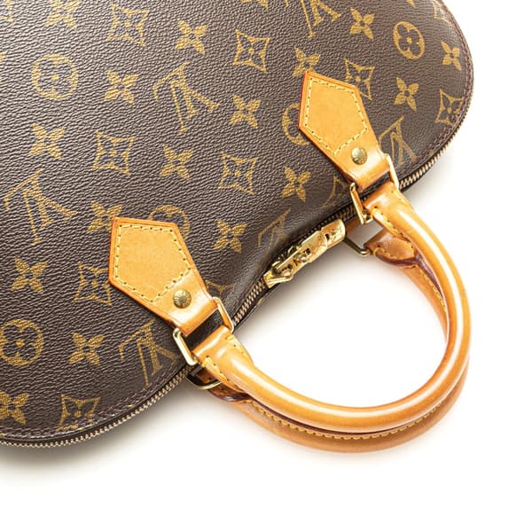Pre-owned Louis Vuitton Monogram Alma PM Brown