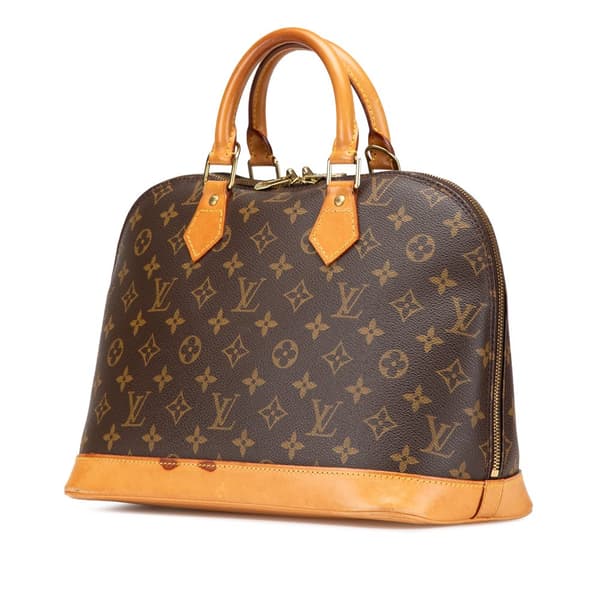 Pre-owned Louis Vuitton Monogram Alma PM Brown