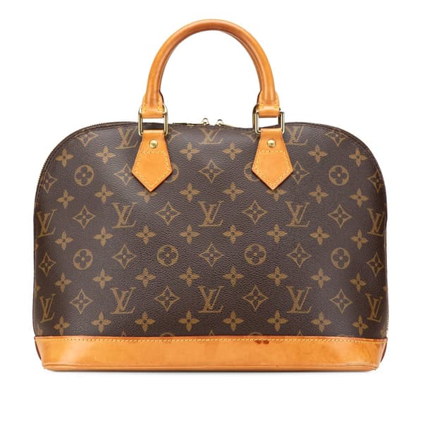 Pre-owned Louis Vuitton Monogram Alma PM Brown