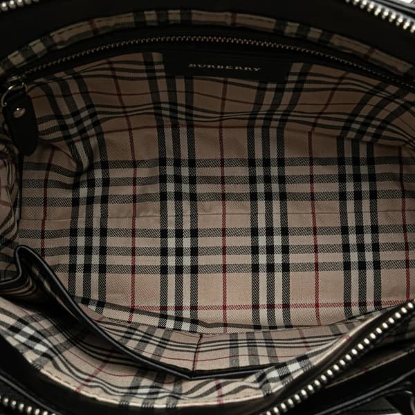 Pre-owned Burberry Leather Handbag Black