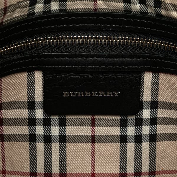 Pre-owned Burberry Leather Handbag Black