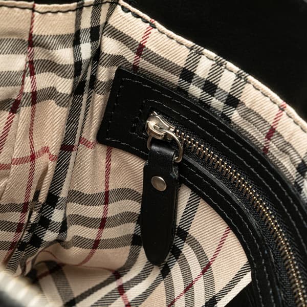 Pre-owned Burberry Leather Handbag Black