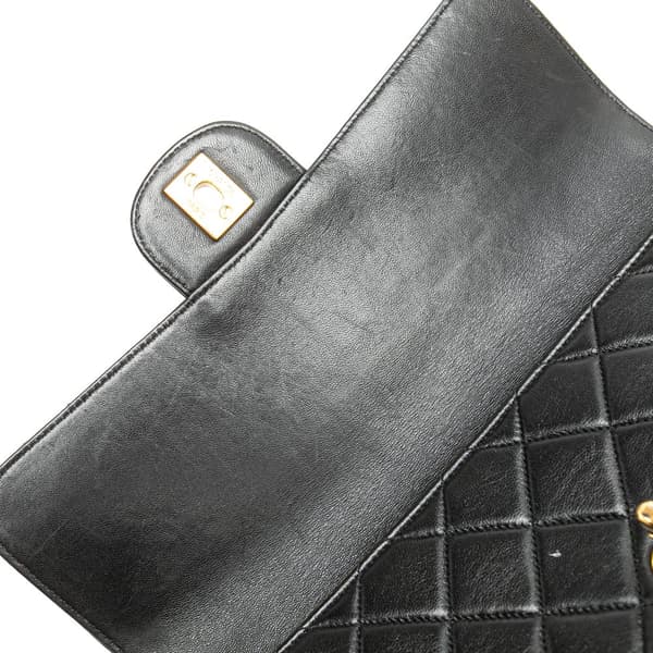 Pre-owned Chanel Quilted Lambskin Double Sided Flap Black
