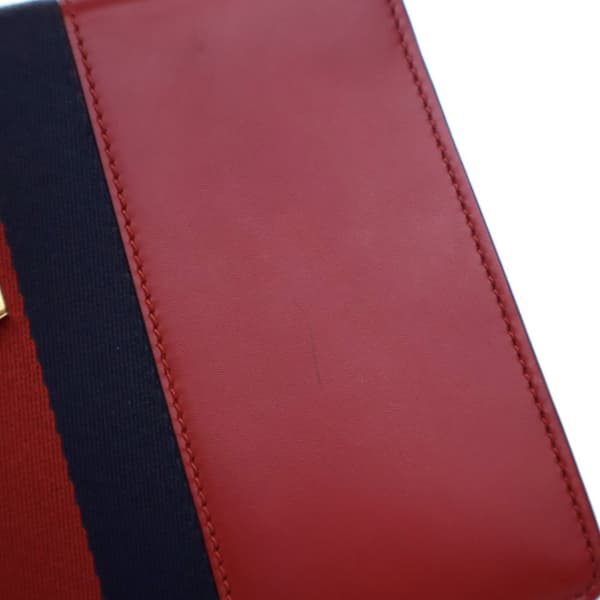Pre-owned Gucci Small Leather Sylvie Satchel Red