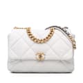 Pikkukuva 1 / 10: Pre-owned Chanel Maxi Lambskin 19 Flap White
