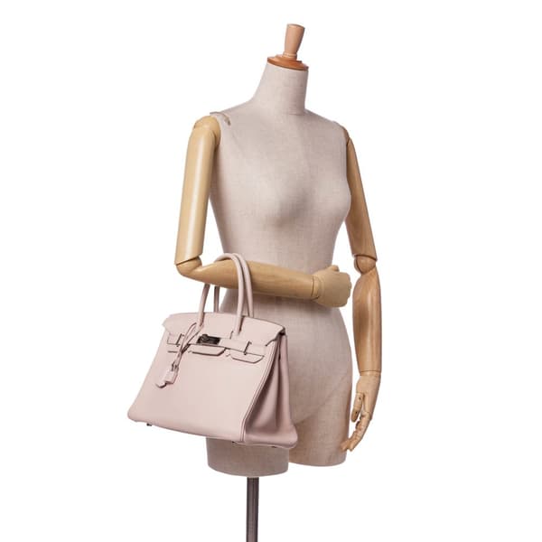 Pre-owned Hermès Swift Birkin Retourne 30 Pink