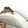 Miniatyrbilde 9 av 10: Pre-owned Chanel Lambskin 19 Round Clutch with Chain White