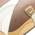 Miniatyrbild 9 av 10: Pre-owned Fendi Zucca Graphic Print Coated Canvas Bikini Girls Baguette Satchel White