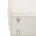 Miniatyrbild 8 av 10: Pre-owned Dior Small Lambskin Cannage My ABCDior Lady Dior White