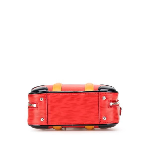 Pre-owned Louis Vuitton Epi Valisette BB Red