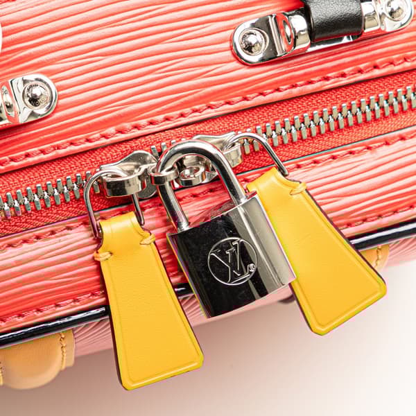 Pre-owned Louis Vuitton Epi Valisette BB Red