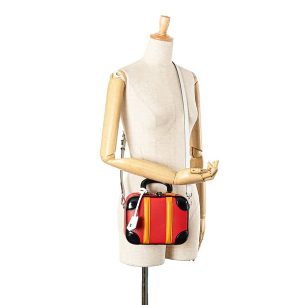 Pre-owned Louis Vuitton Epi Valisette BB Red