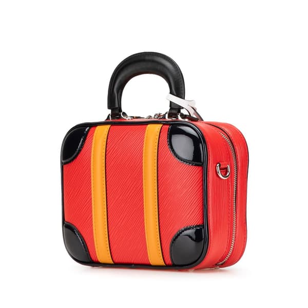 Pre-owned Louis Vuitton Epi Valisette BB Red