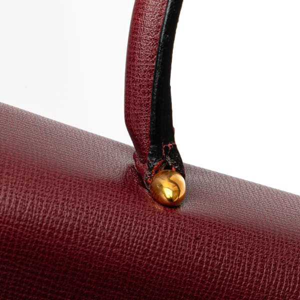 Pre-owned Cartier Leather Must de Cartier Turn Lock Handbag Red