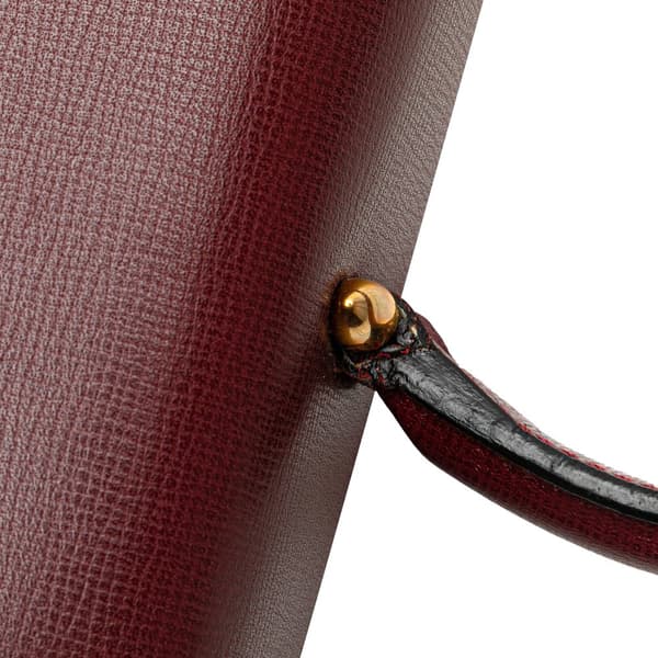 Pre-owned Cartier Leather Must de Cartier Turn Lock Handbag Red