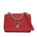 Miniatyrbilde 1 av 10: Pre-owned Louis Vuitton Leather Lockme II BB Red