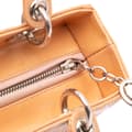 Miniatyrbild 7 av 10: Pre-owned Dior Medium Patent Cannage Lady Dior Brown