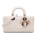 Miniatyrbild 1 av 10: Pre-owned Dior Medium Technical Fabric Macrocannage Lady D Joy White