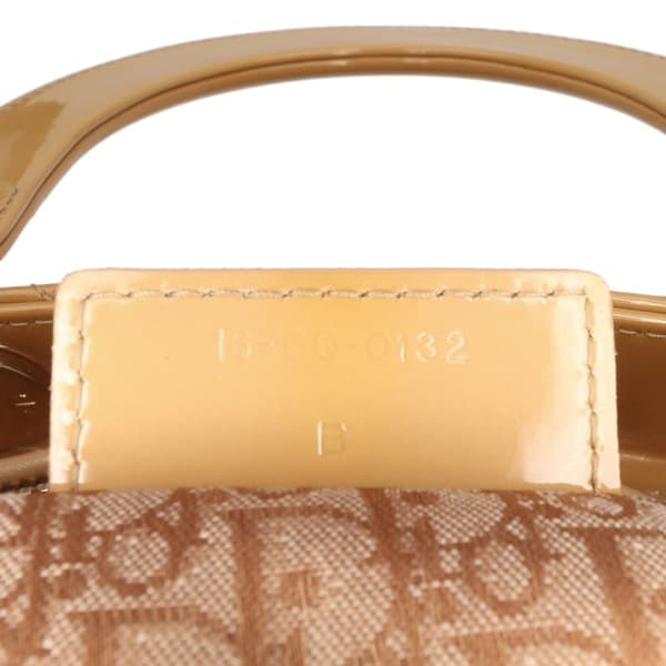 Pre-owned Dior Large Patent Cannage Lady Dior Brown