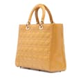 Miniatyrbild 2 av 10: Pre-owned Dior Large Patent Cannage Lady Dior Brown