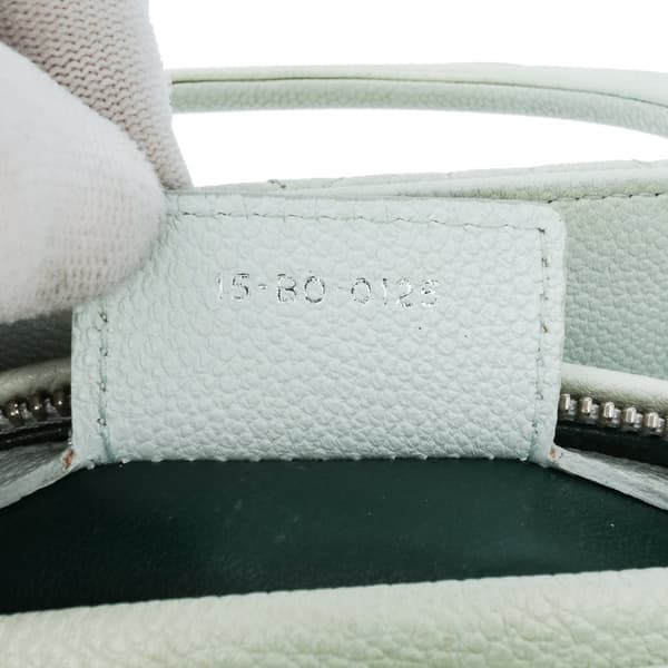 Pre-owned Dior Medium Grained Calfskin Cannage Lady Dior White
