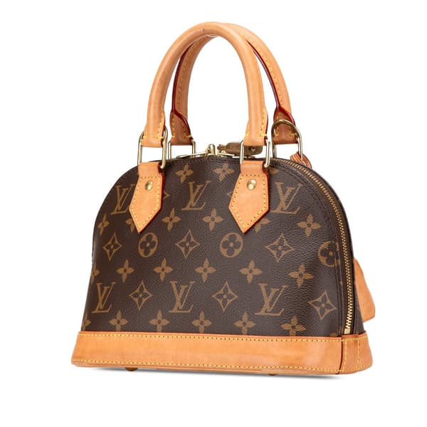 Pre-owned Louis Vuitton Monogram Alma BB Brown