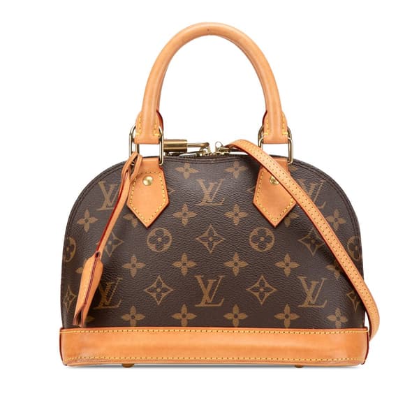 Pre-owned Louis Vuitton Monogram Alma BB Brown