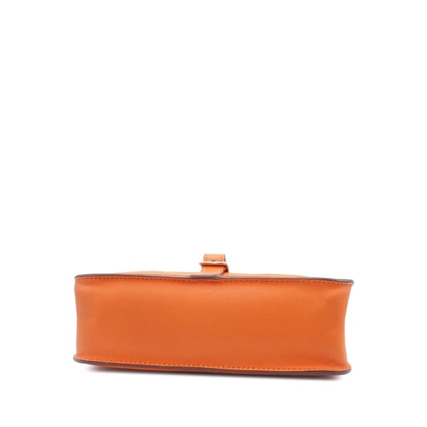 Pre-owned Hermès Mini Swift Halzan 22 Orange