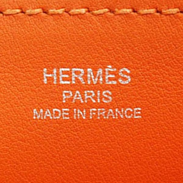 Pre-owned Hermès Mini Swift Halzan 22 Orange