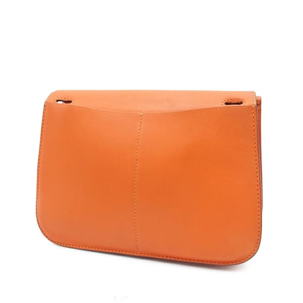 Pre-owned Hermès Mini Swift Halzan 22 Orange