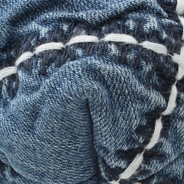 Pre-owned Chanel Mini Denim Stitched 22 Handbag Blue