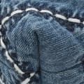 Miniatyrbild 7 av 8: Pre-owned Chanel Mini Denim Stitched 22 Handbag Blue