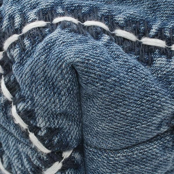 Pre-owned Chanel Mini Denim Stitched 22 Handbag Blue