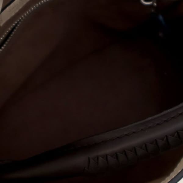 Pre-owned Louis Vuitton Monogram Mahina Babylone PM Brown