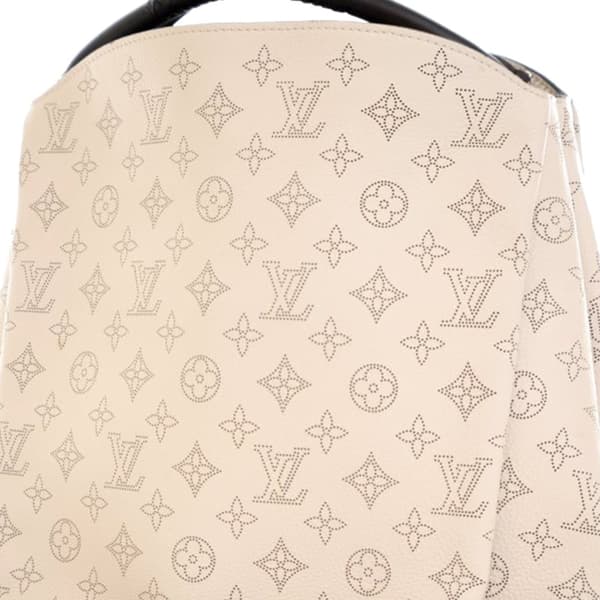 Pre-owned Louis Vuitton Monogram Mahina Babylone PM Brown