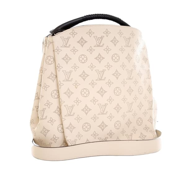 Pre-owned Louis Vuitton Monogram Mahina Babylone PM Brown