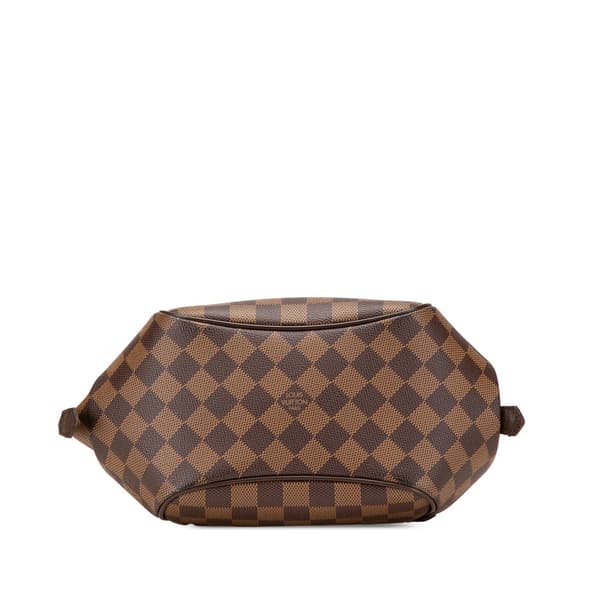 Pre-owned Louis Vuitton Damier Ebene Belem PM Brown