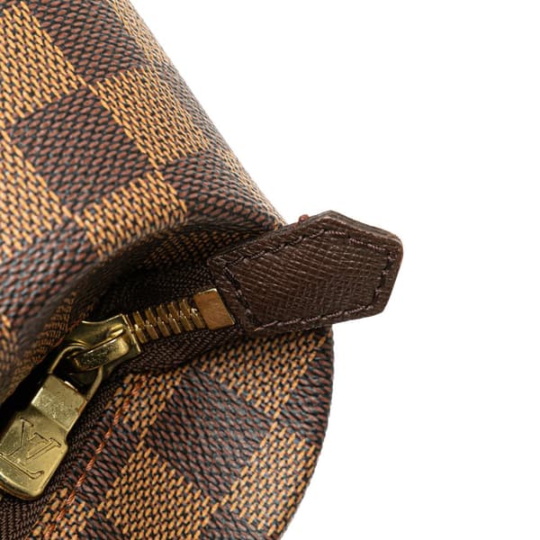 Pre-owned Louis Vuitton Damier Ebene Belem PM Brown