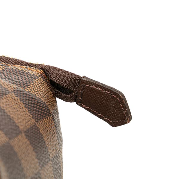 Pre-owned Louis Vuitton Damier Ebene Belem PM Brown