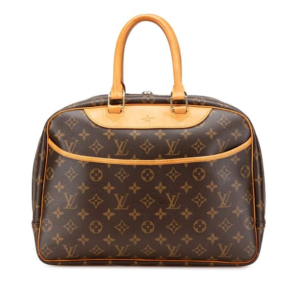 Pre-owned Louis Vuitton Monogram Deauville Brown