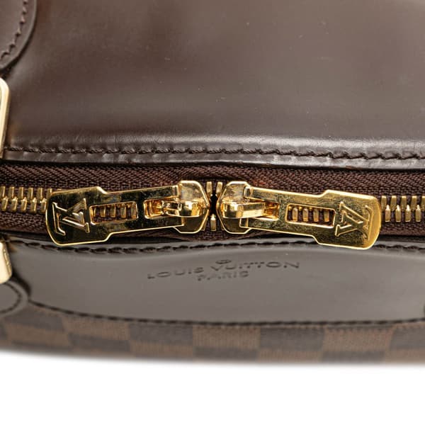 Pre-owned Louis Vuitton Damier Ebene Verona PM Brown